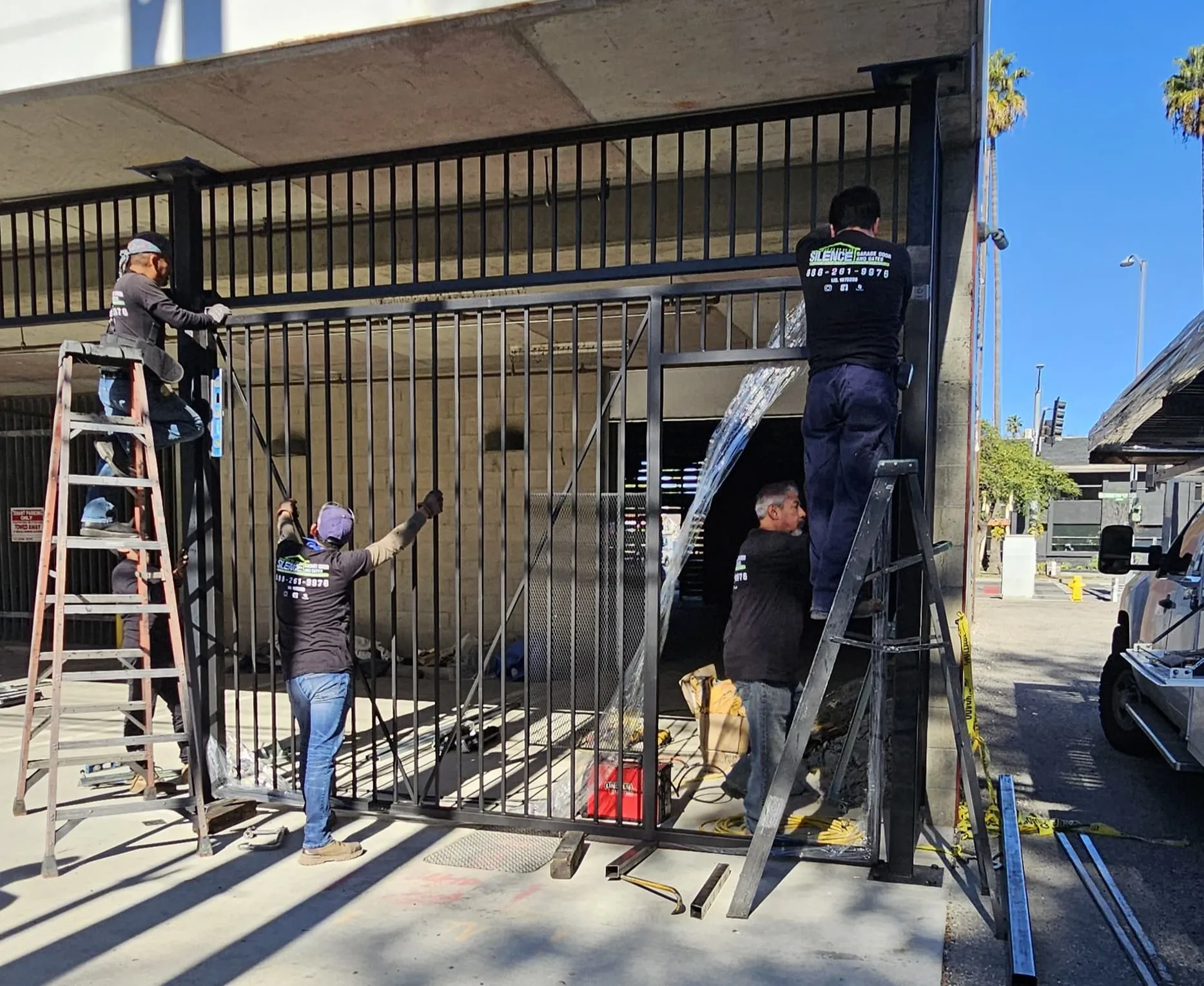 Driveway gate repair by Silence — residential, commercial, HOA