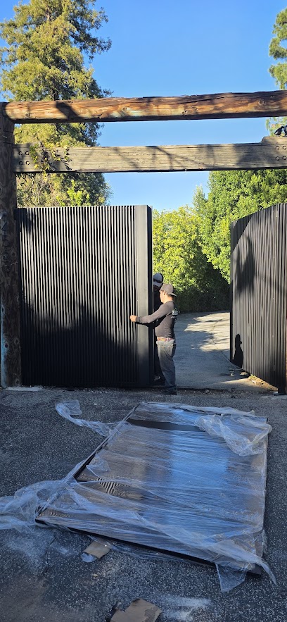 Custom driveway gate install by Silence — Greater LA