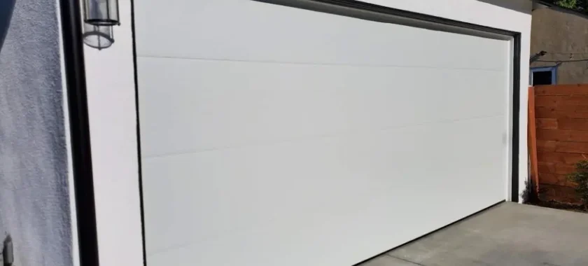 Garage door installation with entry door Los Angeles - Silence Garage Door & Gates