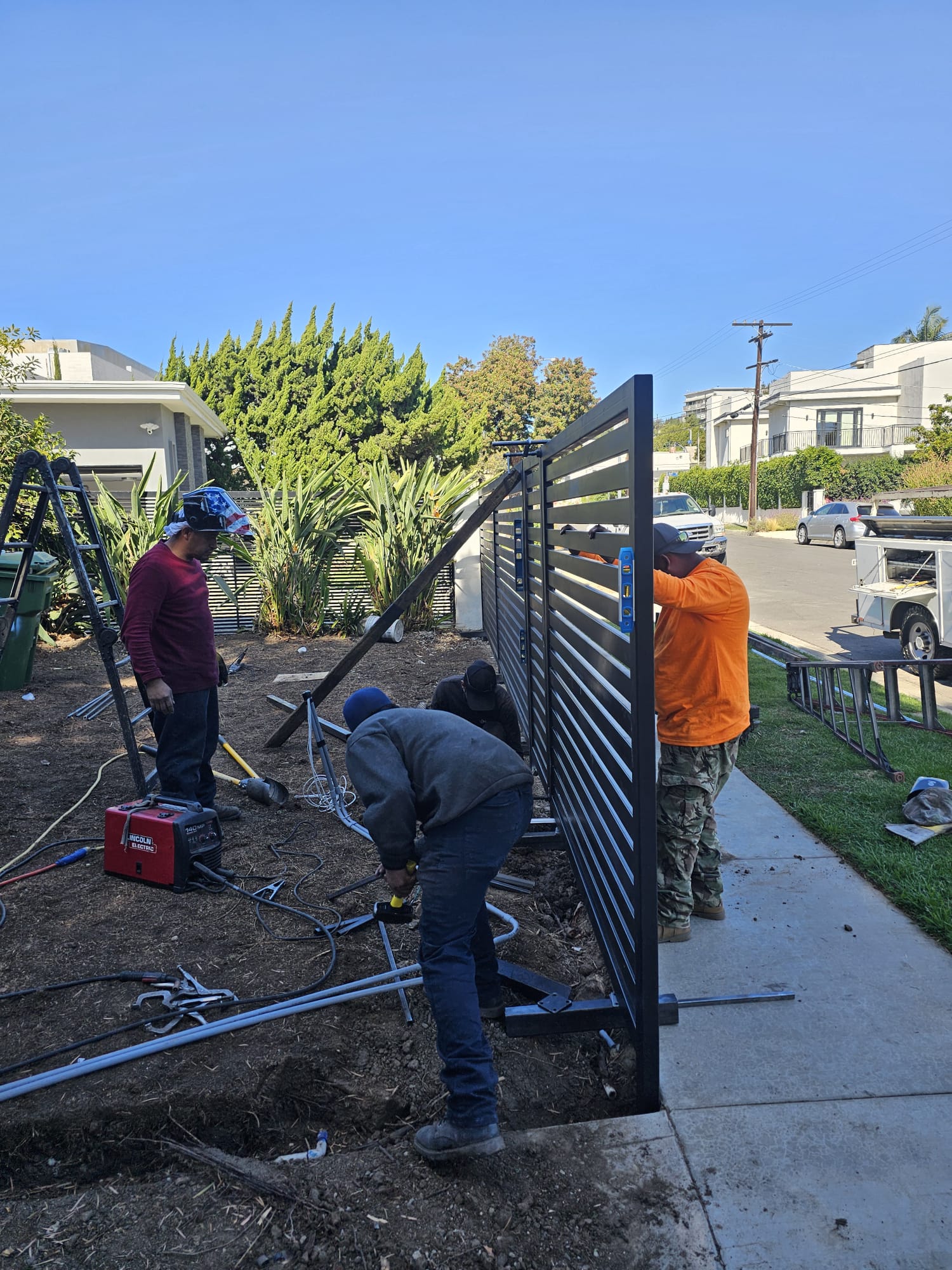 Installation of electric gates for convenient and secure property access