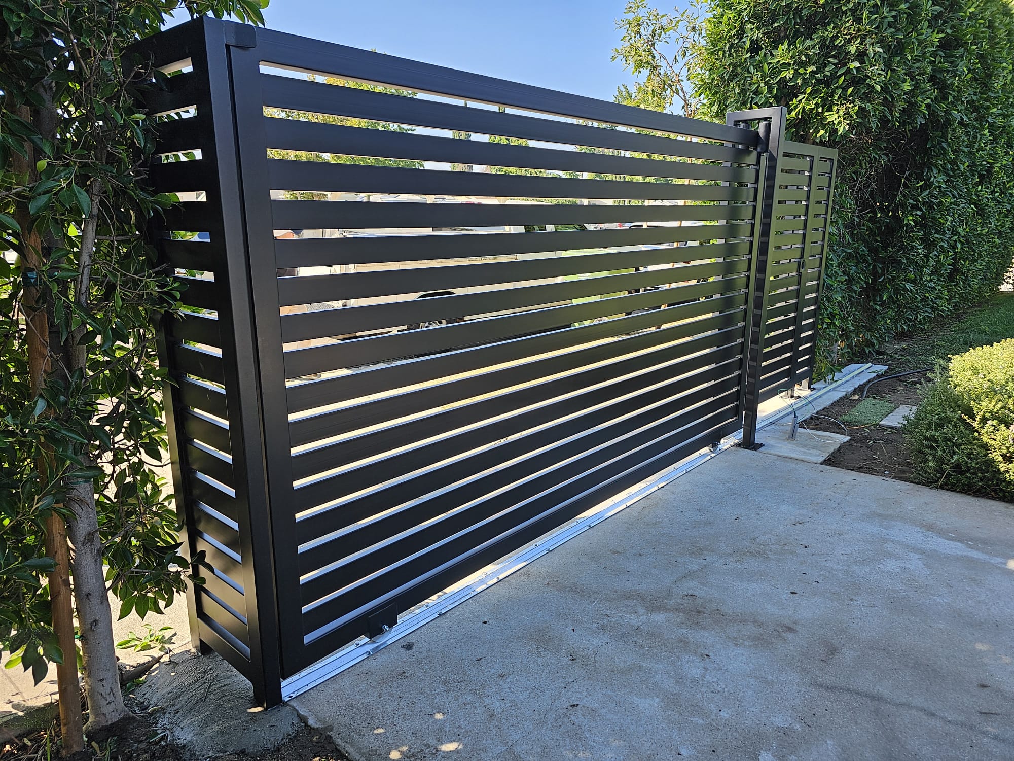 Steel driveway gates installed for maximum durability and protection