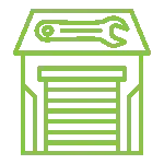 Garage door repaired for safe and smooth operation